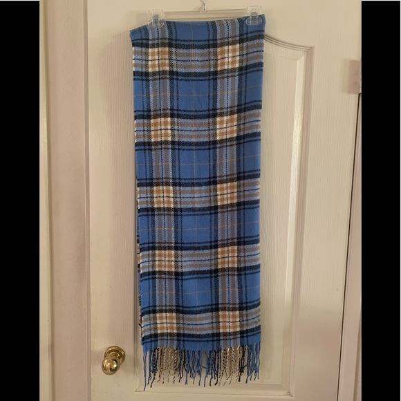 H&M Blue and Tan Scarf - Picture 1 of 2